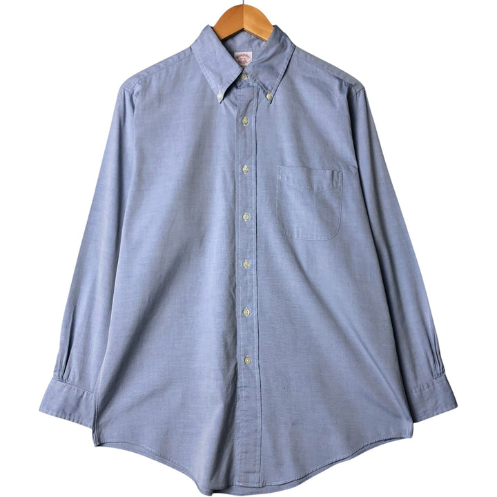 Brooks Brothers Est.1818 Long Sleeve Button Down Shirt, Men's M Size cotton Blue type light blue Vintage Second Hand
