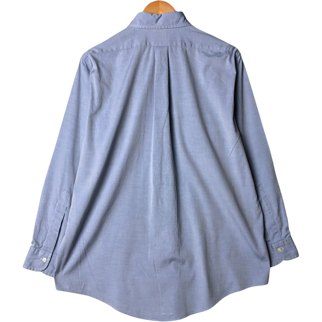 Brooks Brothers Est.1818 Long Sleeve Button Down Shirt, Men's M Size cotton Blue type light blue Vintage Second Hand