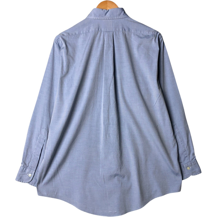 Brooks Brothers Est.1818 Long Sleeve Button Down Shirt, Men's M Size cotton Blue type light blue Vintage Second Hand