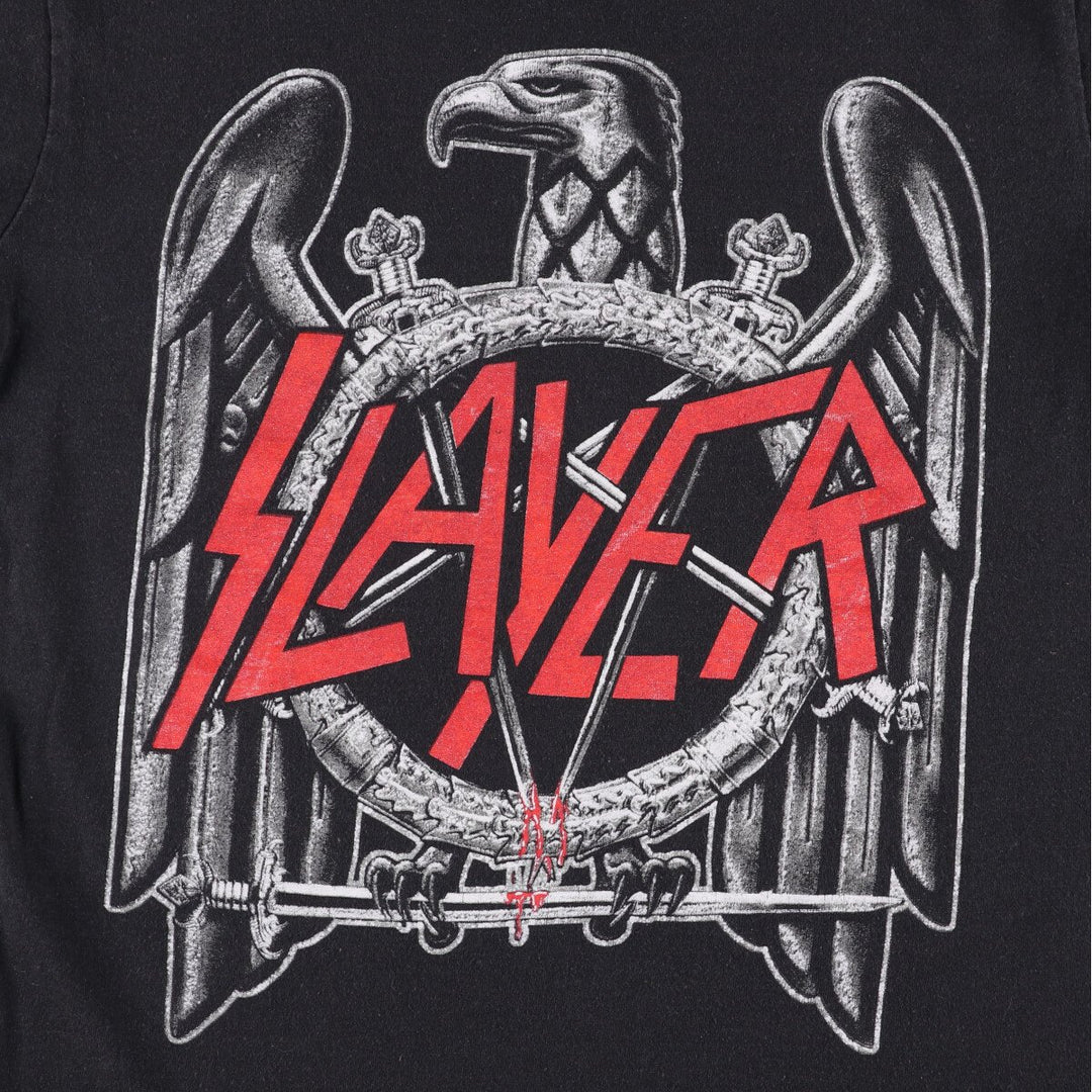 GLOBAL SLAYER Slayer Band T-Shirt, Men's Size L cotton black type Vintage Second Hand