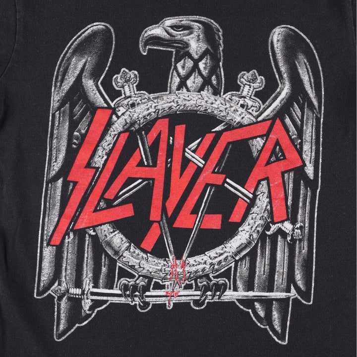 GLOBAL SLAYER Slayer Band T-Shirt, Men's Size L cotton black type Vintage Second Hand