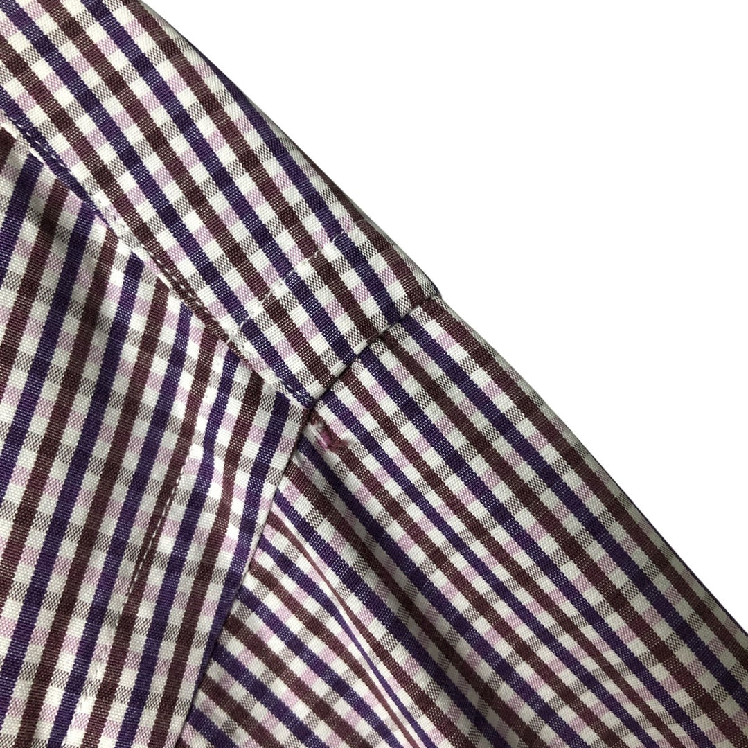 Ralph Lauren POLO by Ralph Lauren PHILIP SPORT wide collar long sleeve cotton check shirt, men's size L cotton multicolor Vintage Second Hand
