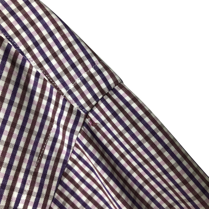 Ralph Lauren POLO by Ralph Lauren PHILIP SPORT wide collar long sleeve cotton check shirt, men's size L cotton multicolor Vintage Second Hand