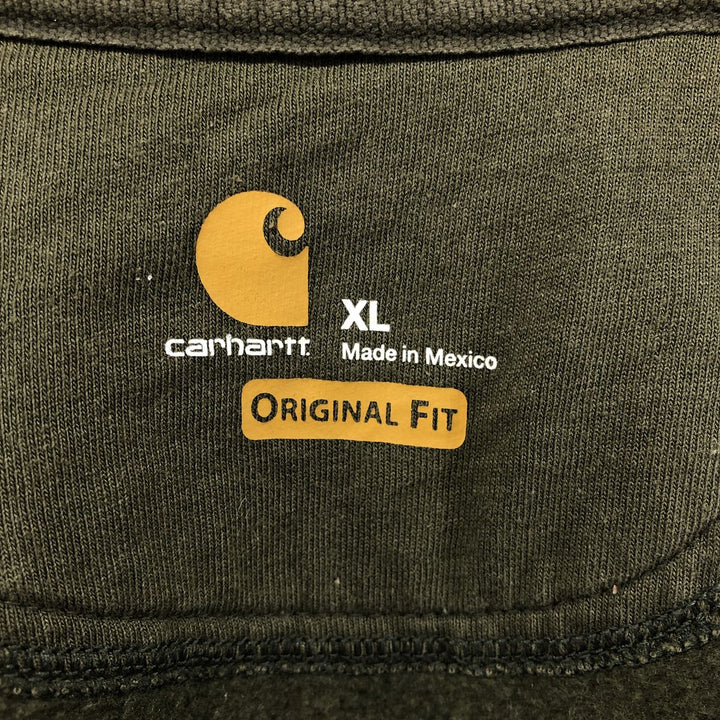 Carhartt ORIGINAL FIT Sweat Full Zip Hoodie Men's XL cotton Khaki type Vintage Second Hand