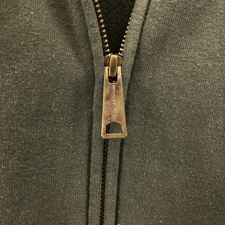 Carhartt ORIGINAL FIT Sweat Full Zip Hoodie Men's XL cotton Khaki type Vintage Second Hand