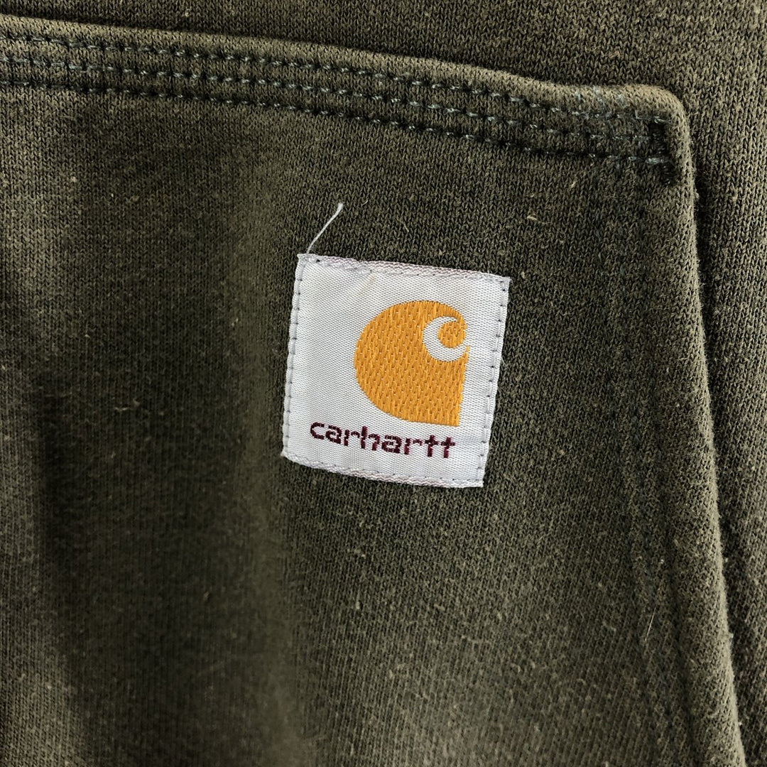 Carhartt ORIGINAL FIT Sweat Full Zip Hoodie Men's XL cotton Khaki type Vintage Second Hand