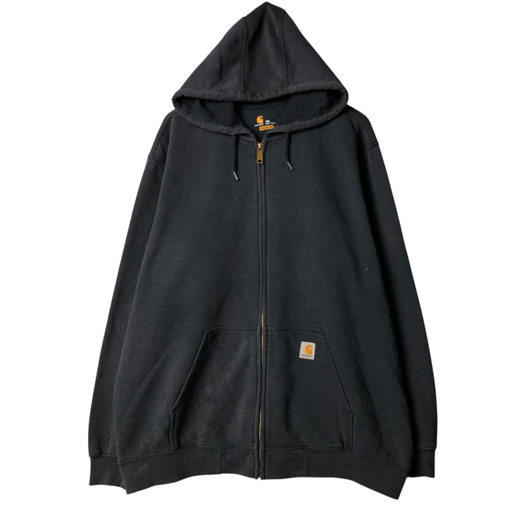 Carhartt Original Fit Full-Zip Hoodie, Men's XXL cotton black type Vintage Second Hand