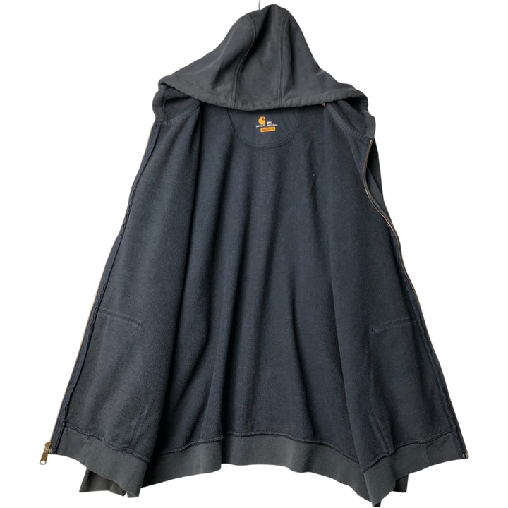 Carhartt Original Fit Full-Zip Hoodie, Men's XXL cotton black type Vintage Second Hand