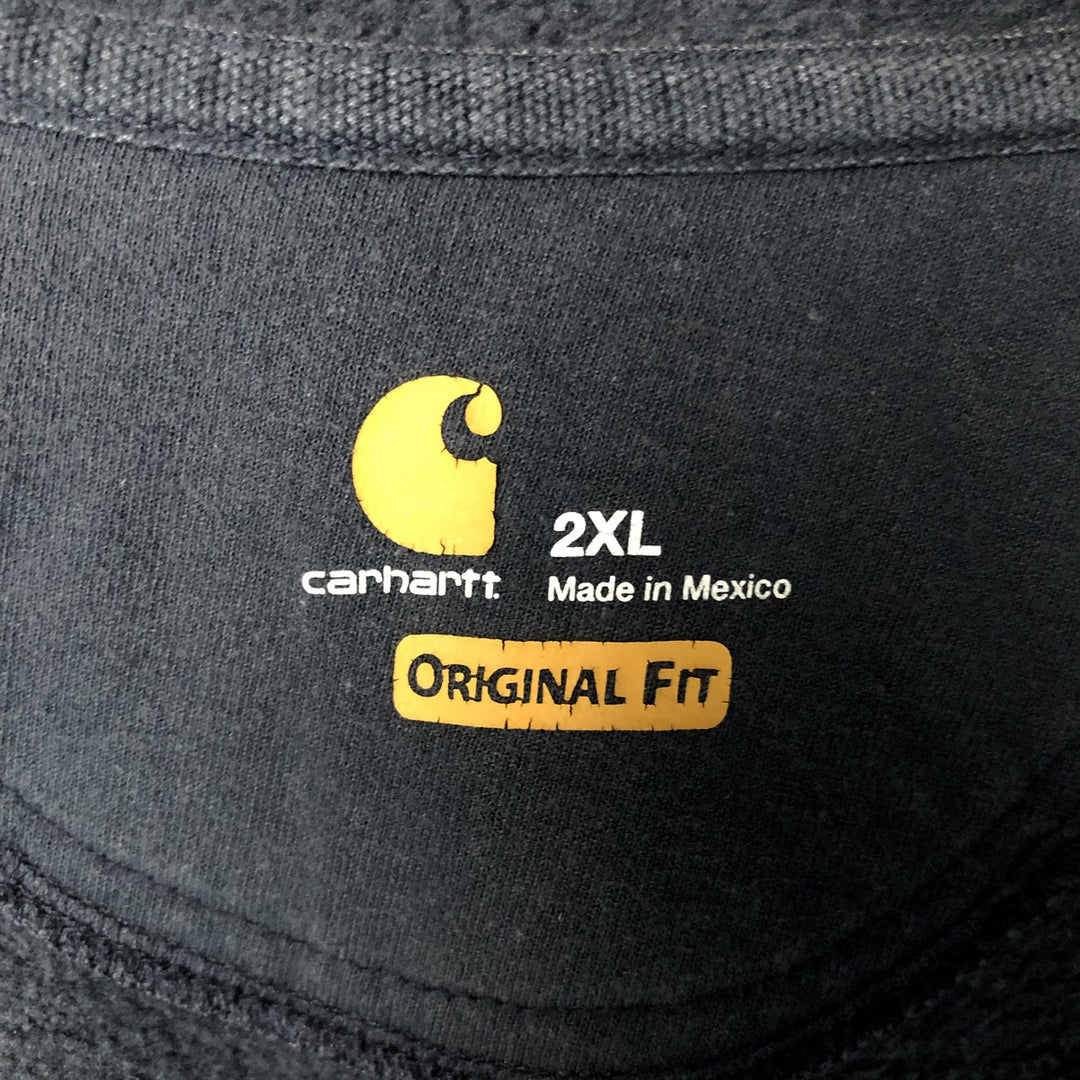 Carhartt Original Fit Full-Zip Hoodie, Men's XXL cotton black type Vintage Second Hand