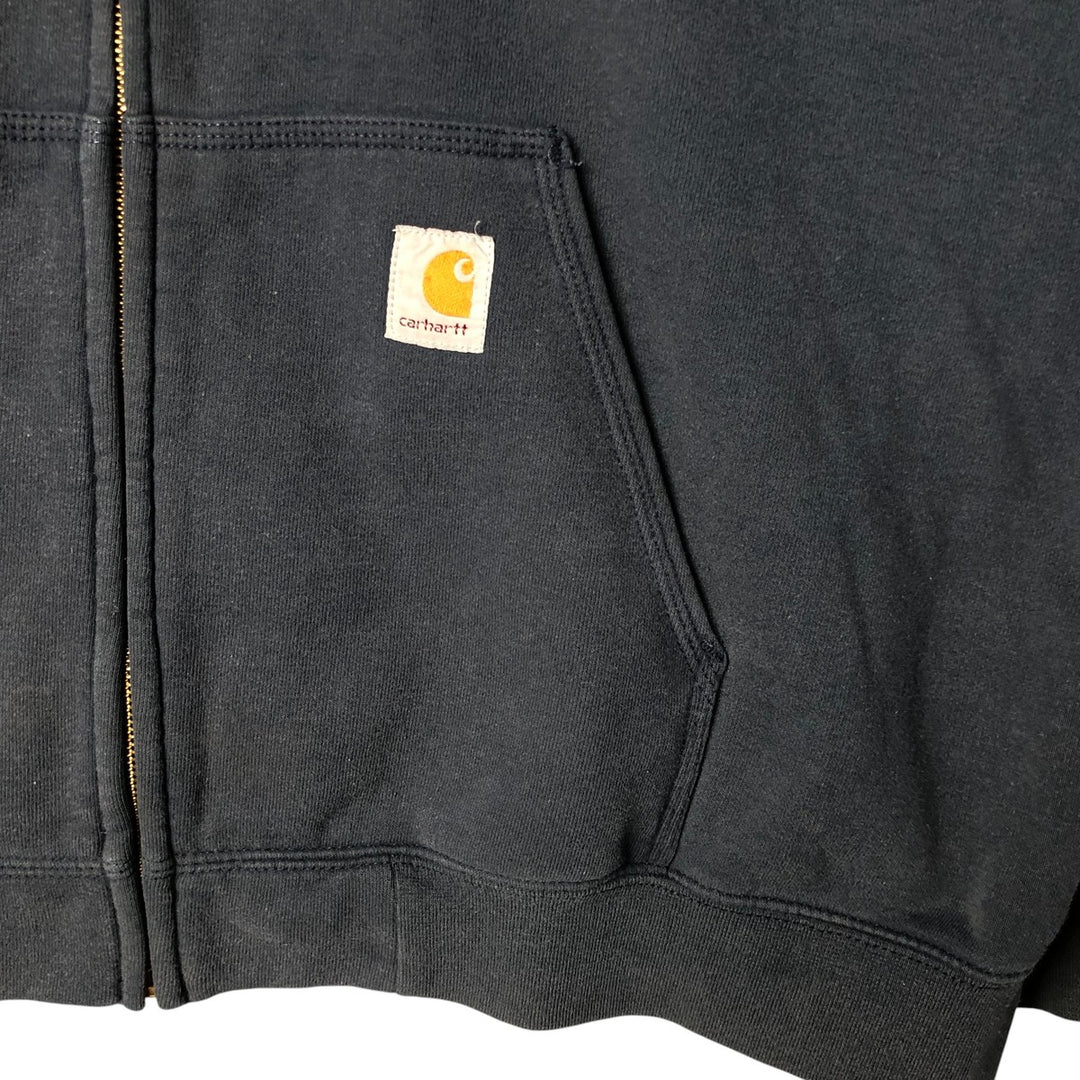 Carhartt Original Fit Full-Zip Hoodie, Men's XXL cotton black type Vintage Second Hand