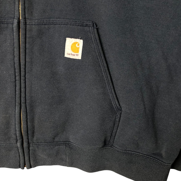 Carhartt Original Fit Full-Zip Hoodie, Men's XXL cotton black type Vintage Second Hand