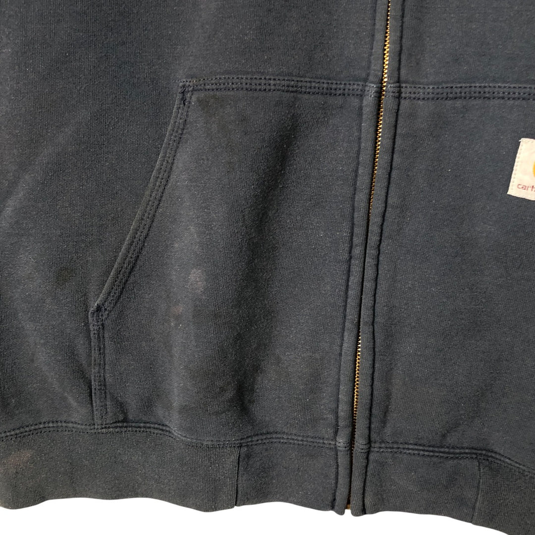 Carhartt Original Fit Full-Zip Hoodie, Men's XXL cotton black type Vintage Second Hand