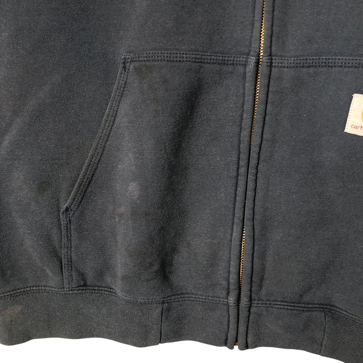 Carhartt Original Fit Full-Zip Hoodie, Men's XXL cotton black type Vintage Second Hand