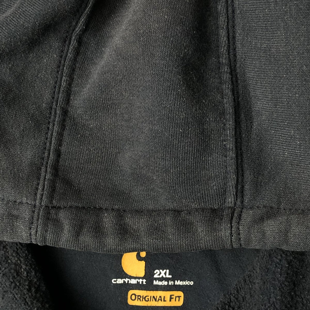Carhartt Original Fit Full-Zip Hoodie, Men's XXL cotton black type Vintage Second Hand