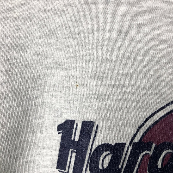 90'S Jerzees Hard Rock Cafe Advertising Sweatshirt, Made in USA, Men's Size XL cotton gray type Vintage Second Hand