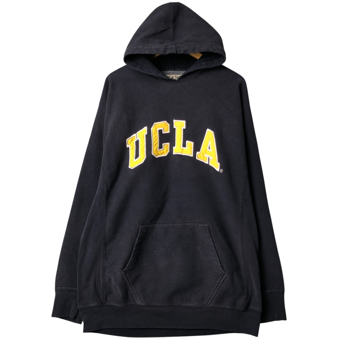 STEVE AND BARRYS UCLA University of California, Los Angeles College Pullover Hoodie, Men's Size L cotton navy blue type Vintage Second Hand
