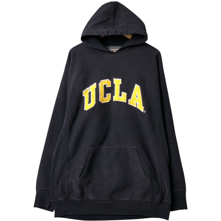 STEVE AND BARRYS UCLA University of California, Los Angeles College Pullover Hoodie, Men's Size L cotton navy blue type Vintage Second Hand