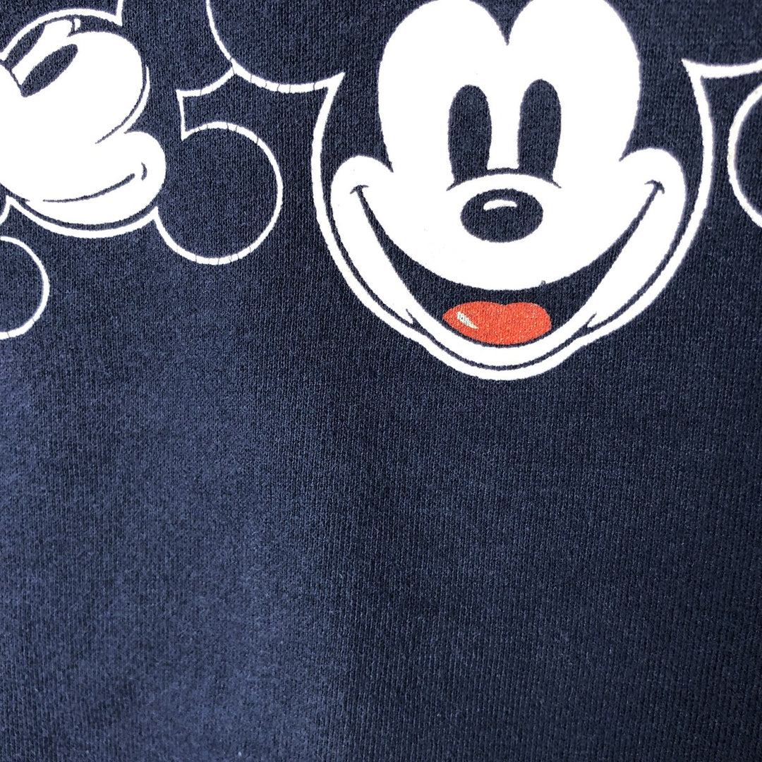 90'S Disney Designs Minnie Mouse character sweatshirt pullover hoodie, Made in USA, Men's size M cotton navy blue type Vintage Second Hand