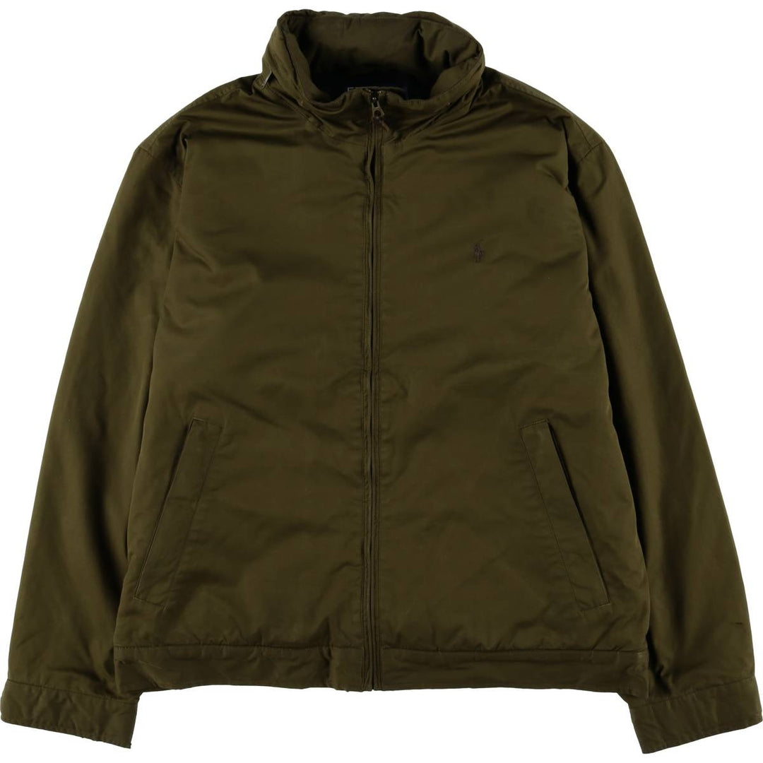 Ralph Lauren POLO by Ralph Lauren padded puffer jacket, men's size L polyester Khaki type Vintage Second Hand