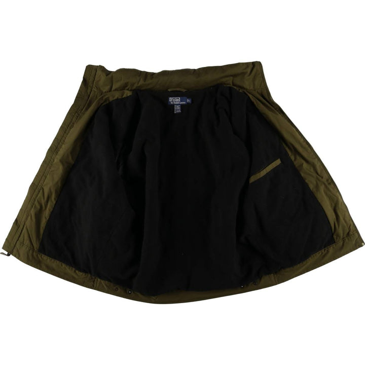 Ralph Lauren POLO by Ralph Lauren padded puffer jacket, men's size L polyester Khaki type Vintage Second Hand