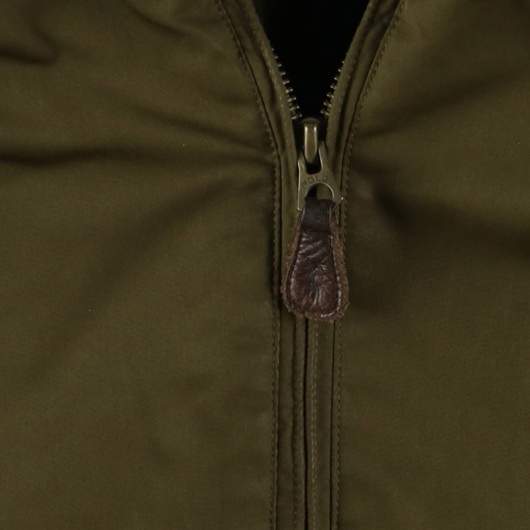 Ralph Lauren POLO by Ralph Lauren padded puffer jacket, men's size L polyester Khaki type Vintage Second Hand