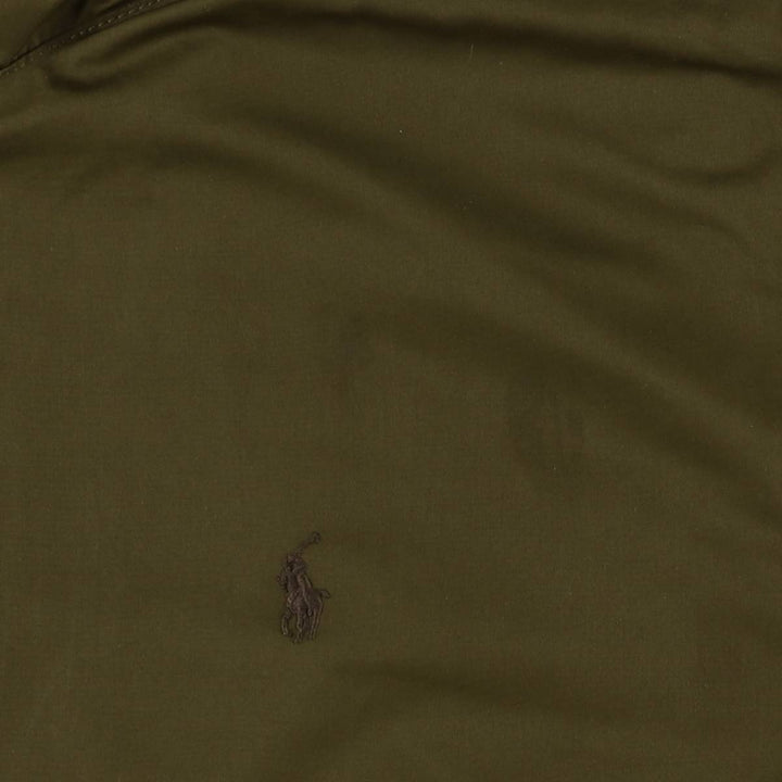 Ralph Lauren POLO by Ralph Lauren padded puffer jacket, men's size L polyester Khaki type Vintage Second Hand