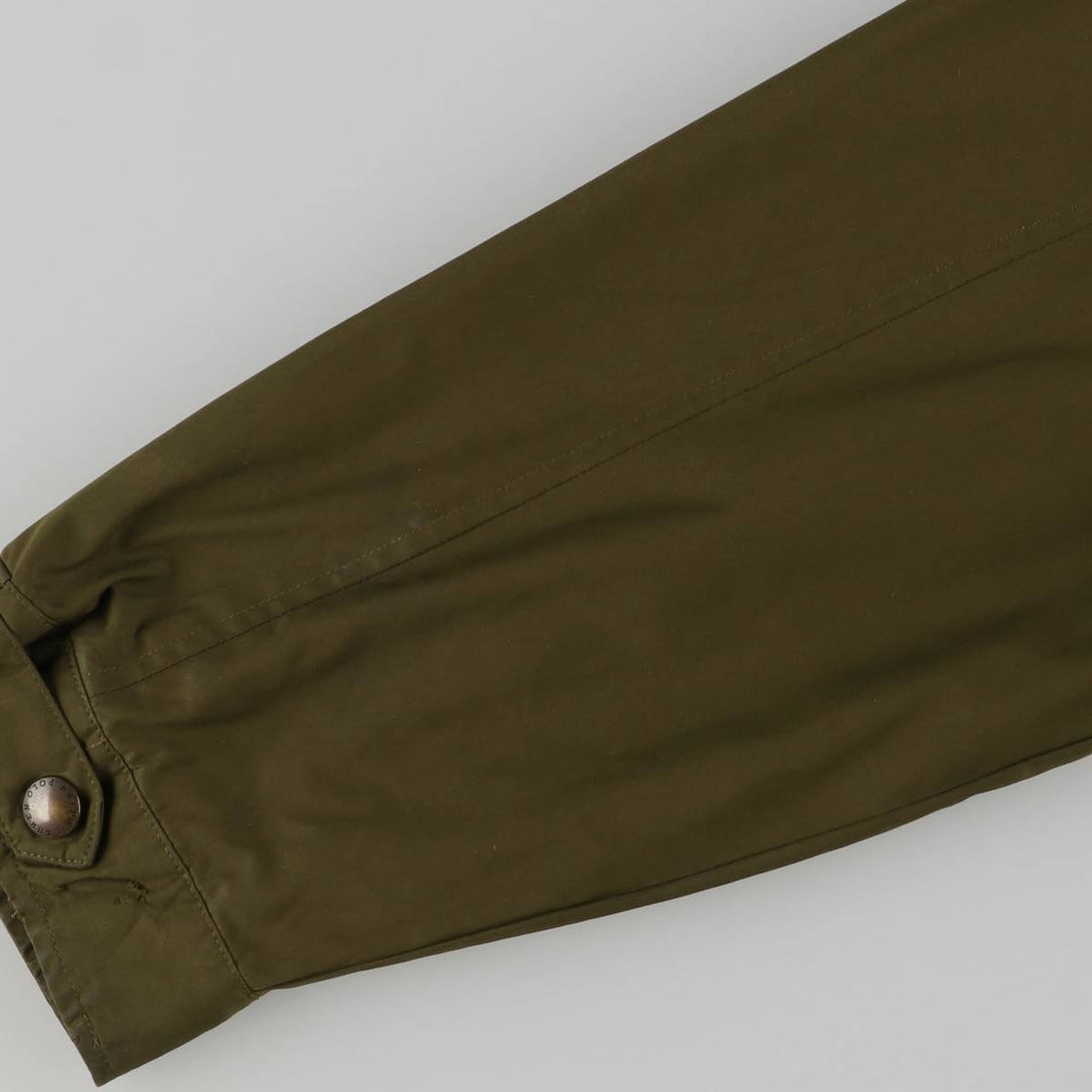 Ralph Lauren POLO by Ralph Lauren padded puffer jacket, men's size L polyester Khaki type Vintage Second Hand