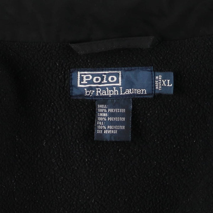 Ralph Lauren POLO by Ralph Lauren padded jacket puffer jacket men's XL size polyester black type Vintage Second Hand