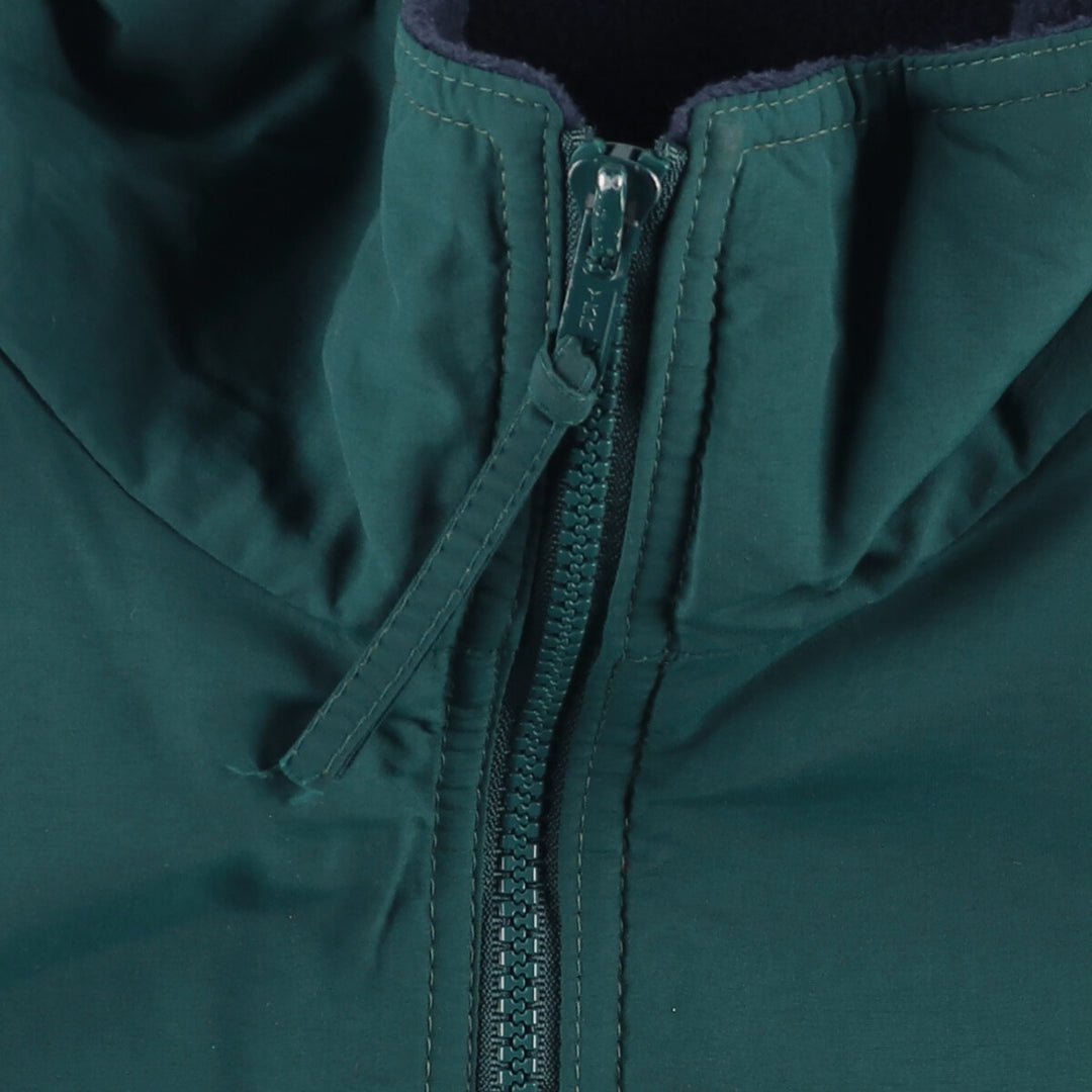 80s-90'S Eddie Bauer black tag padded puffer jacket, made in USA, men's size L Nylon green type Vintage Second Hand