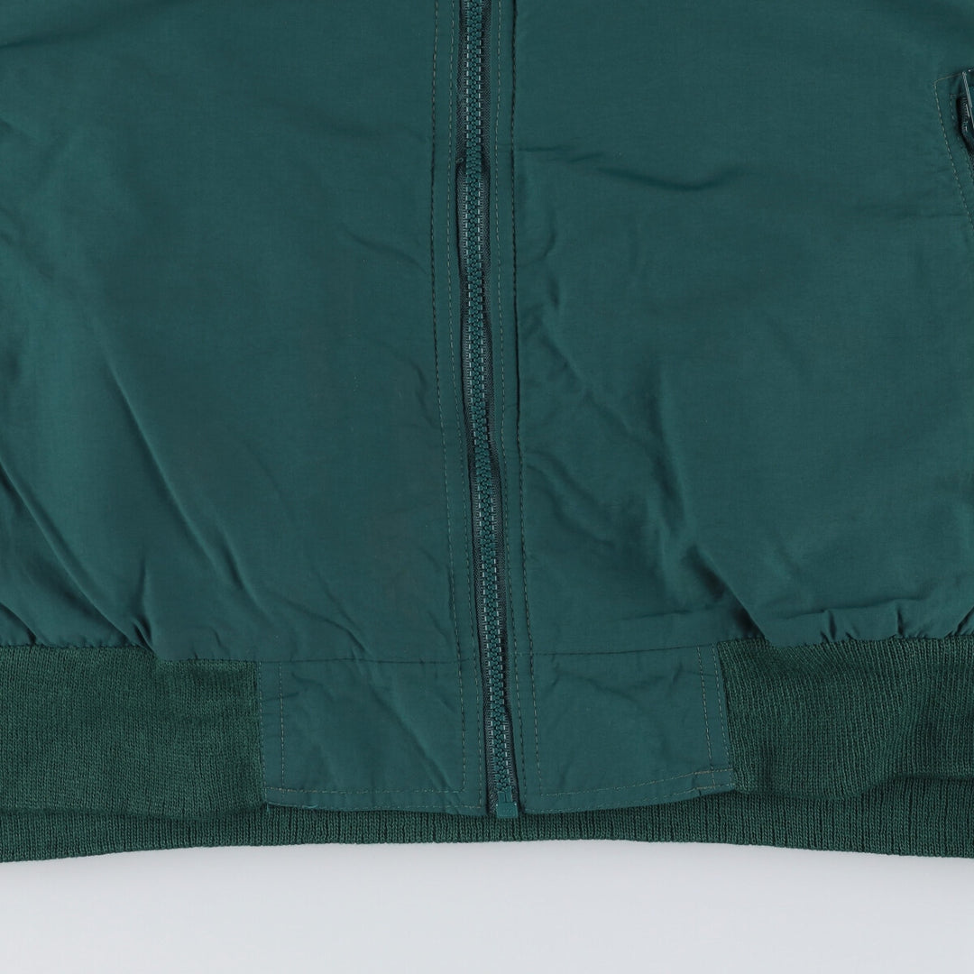 80s-90'S Eddie Bauer black tag padded puffer jacket, made in USA, men's size L Nylon green type Vintage Second Hand