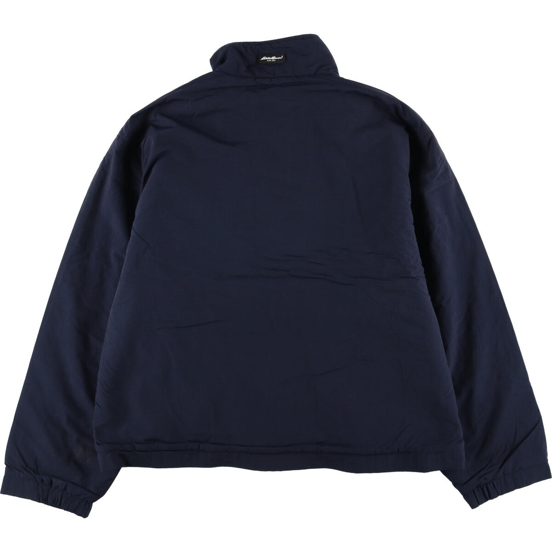 Eddie Bauer padded puffer jacket, men's size L Nylon navy blue type Vintage Second Hand