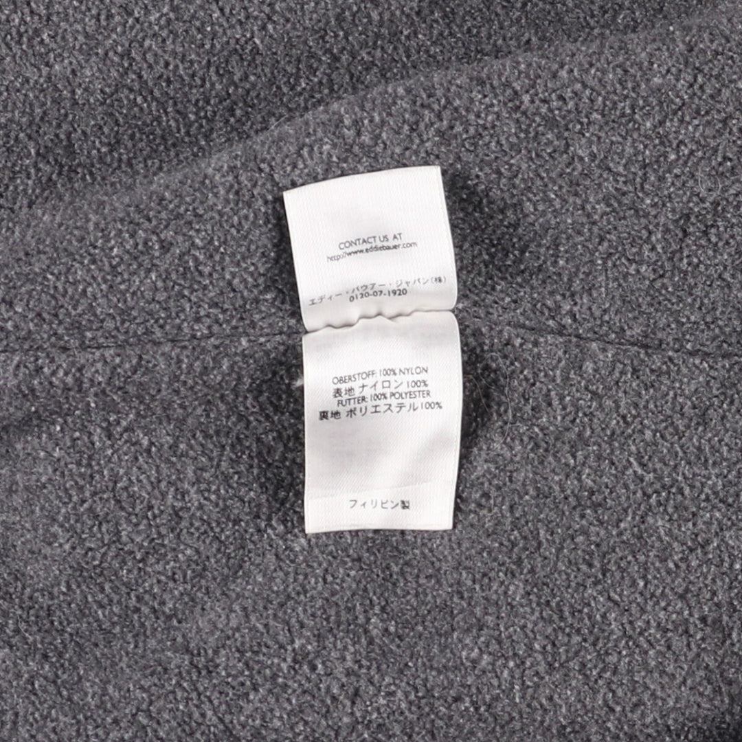 Eddie Bauer padded puffer jacket, men's size L Nylon navy blue type Vintage Second Hand