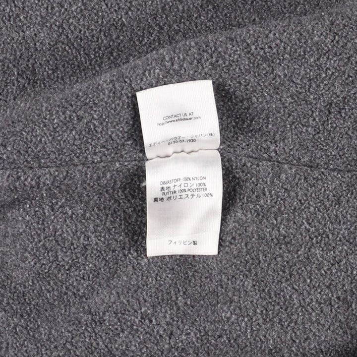 Eddie Bauer padded puffer jacket, men's size L Nylon navy blue type Vintage Second Hand