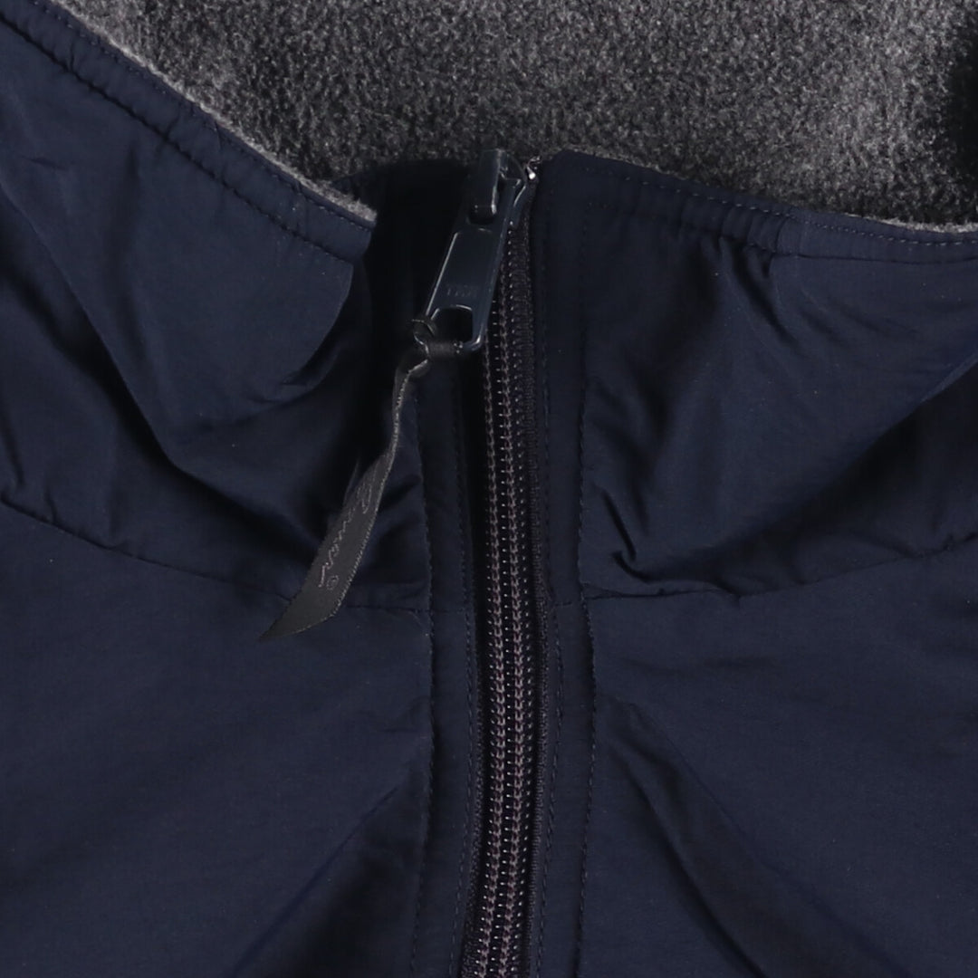 Eddie Bauer padded puffer jacket, men's size L Nylon navy blue type Vintage Second Hand