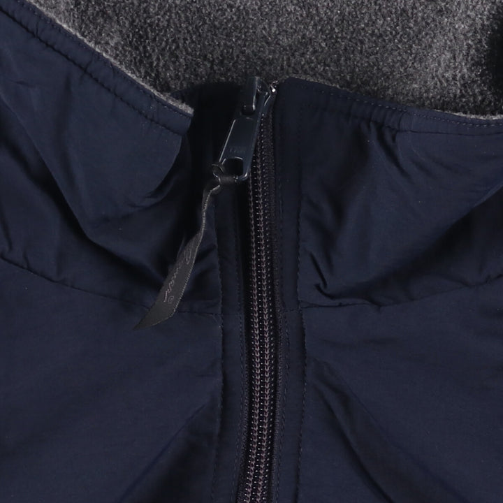 Eddie Bauer padded puffer jacket, men's size L Nylon navy blue type Vintage Second Hand