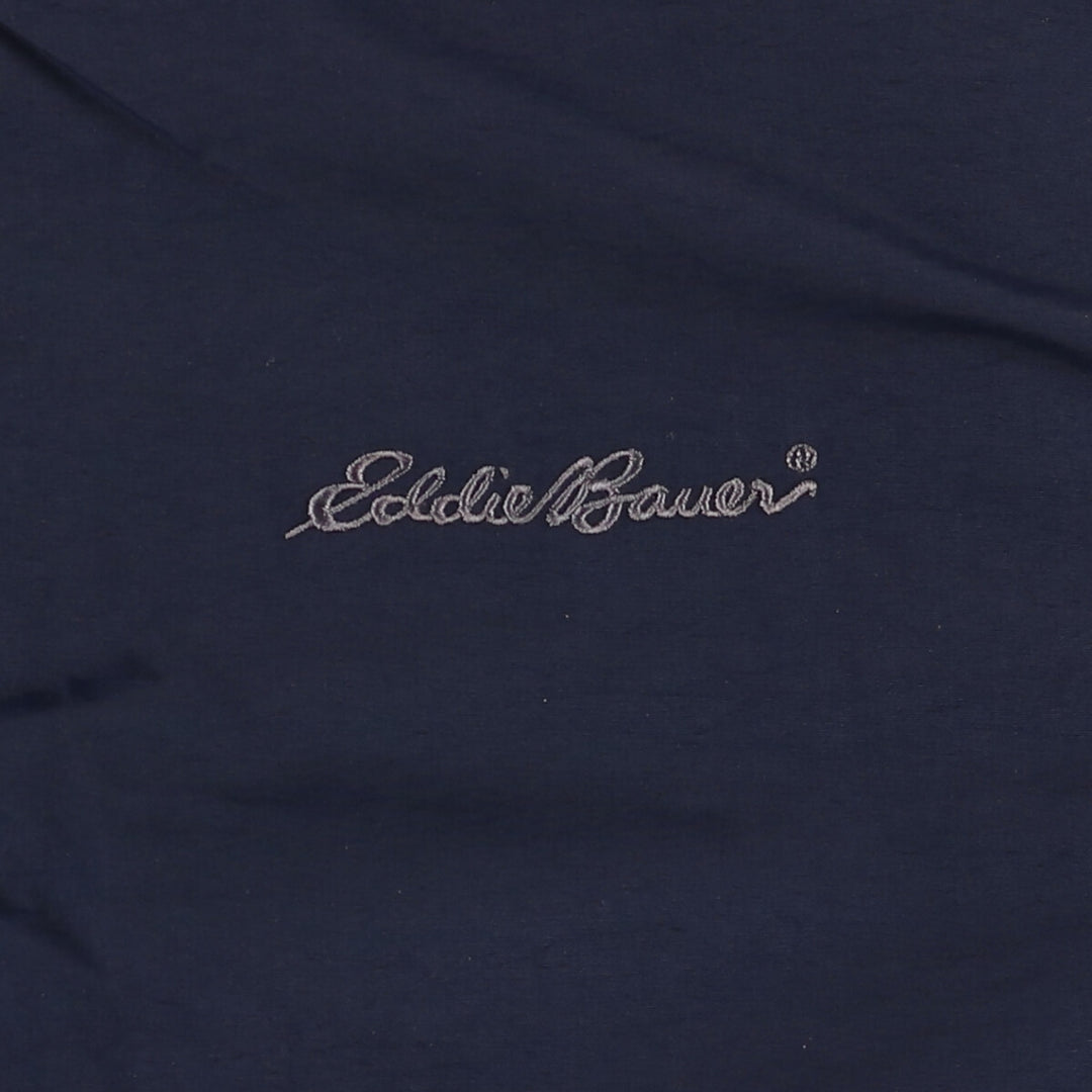 Eddie Bauer padded puffer jacket, men's size L Nylon navy blue type Vintage Second Hand