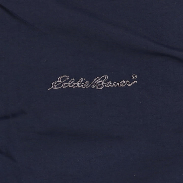 Eddie Bauer padded puffer jacket, men's size L Nylon navy blue type Vintage Second Hand