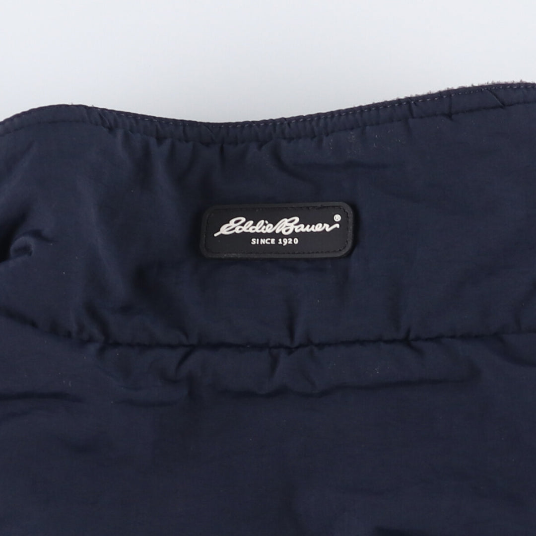 Eddie Bauer padded puffer jacket, men's size L Nylon navy blue type Vintage Second Hand