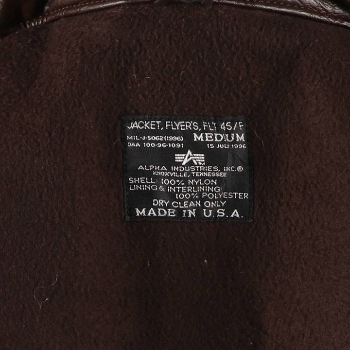 Civilian Alpha CWU-45 Nylon brown type Vintage Second Hand