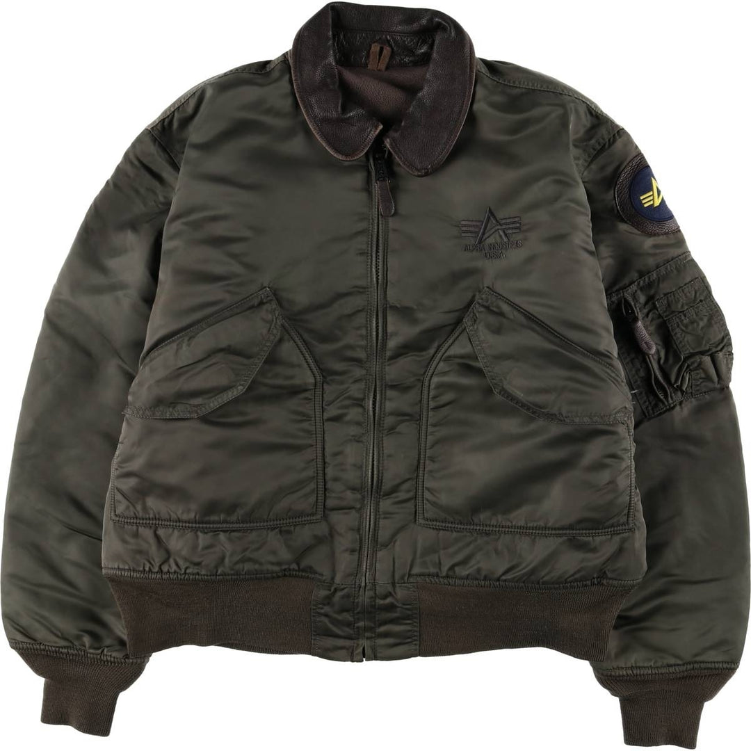 Civilian Alpha CWU-45 Nylon Khaki type Vintage Second Hand