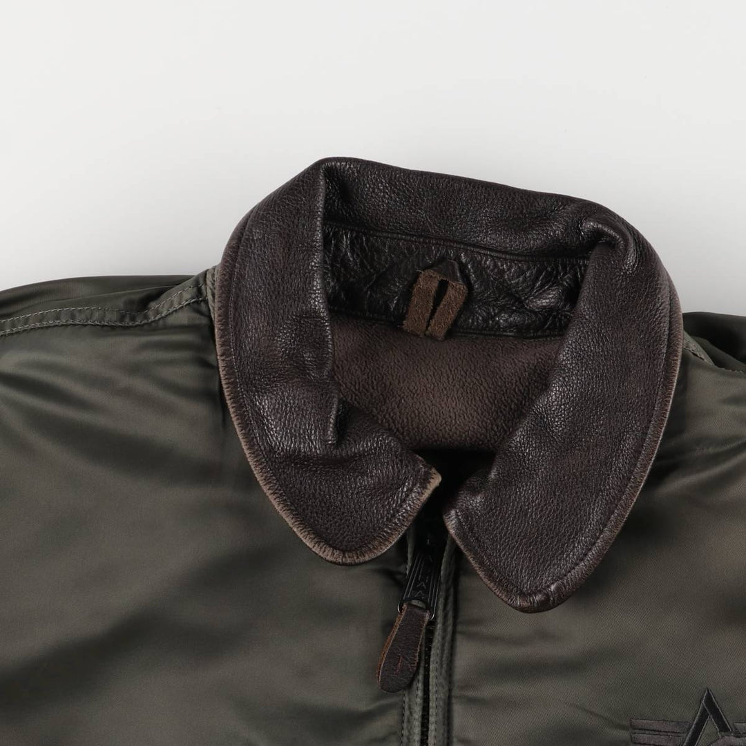 Civilian Alpha CWU-45 Nylon Khaki type Vintage Second Hand