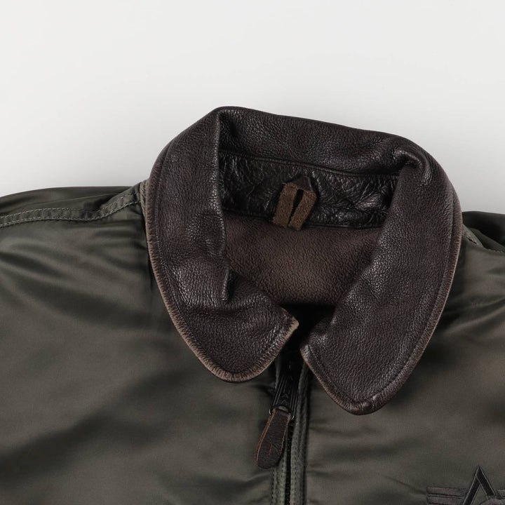 Civilian Alpha CWU-45 Nylon Khaki type Vintage Second Hand