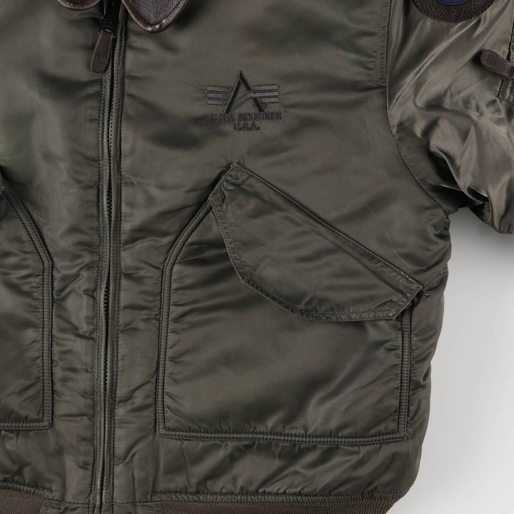 Civilian Alpha CWU-45 Nylon Khaki type Vintage Second Hand