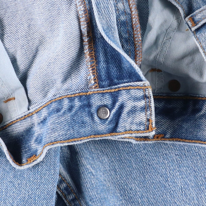 00'S Levi's 505 REGULAR FIT STRAIGHT LEG tapered denim pants for men, size w33 cotton blue type Vintage Second Hand