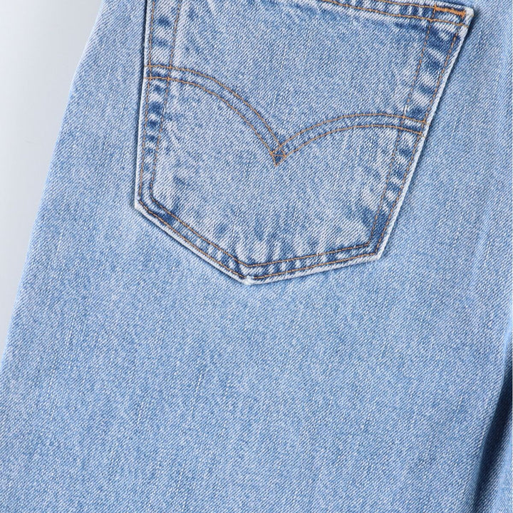 00'S Levi's 505 REGULAR FIT STRAIGHT LEG tapered denim pants for men, size w33 cotton blue type Vintage Second Hand