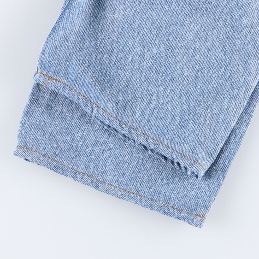 00'S Levi's 505 REGULAR FIT STRAIGHT LEG tapered denim pants for men, size w33 cotton blue type Vintage Second Hand