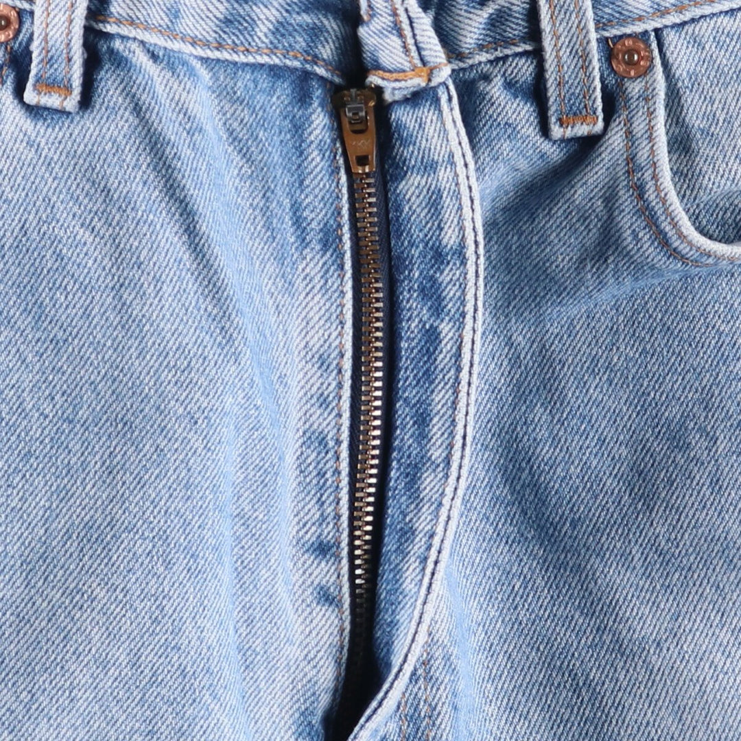 00'S Levi's 505 REGULAR FIT STRAIGHT LEG tapered denim pants for men, size w33 cotton blue type Vintage Second Hand