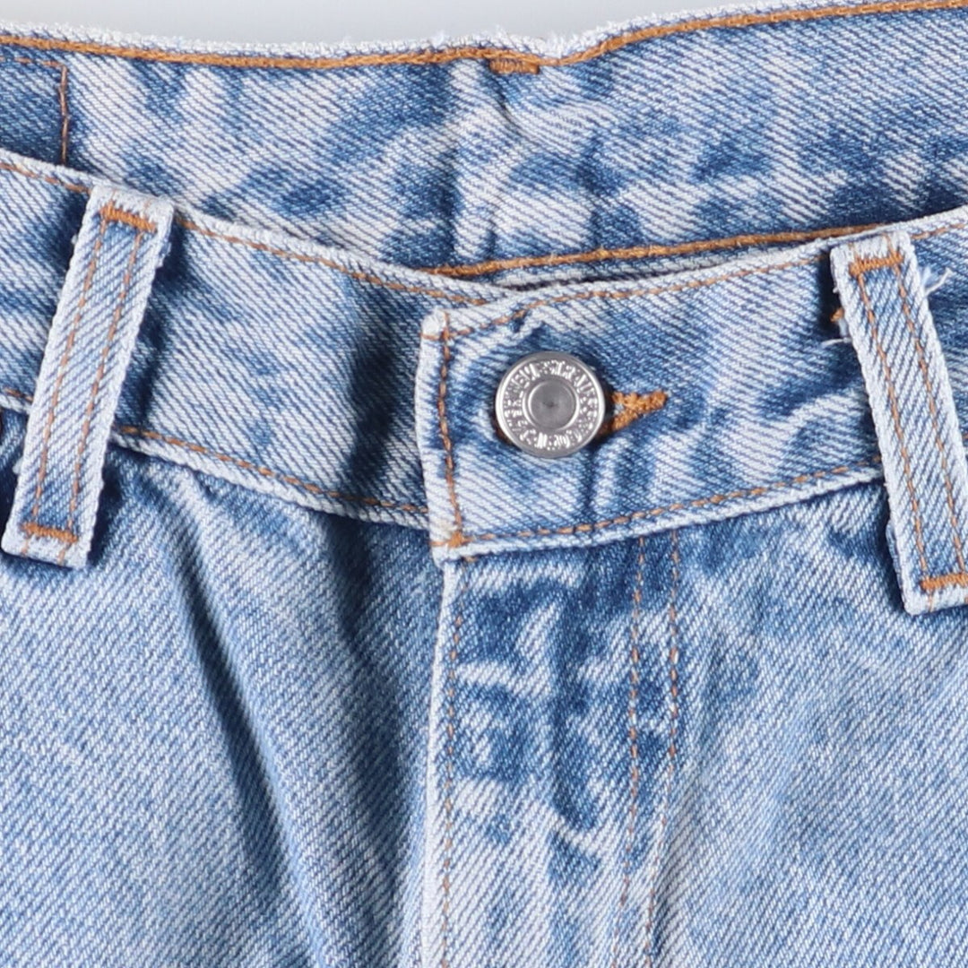 00'S Levi's 505 REGULAR FIT STRAIGHT LEG tapered denim pants for men, size w33 cotton blue type Vintage Second Hand