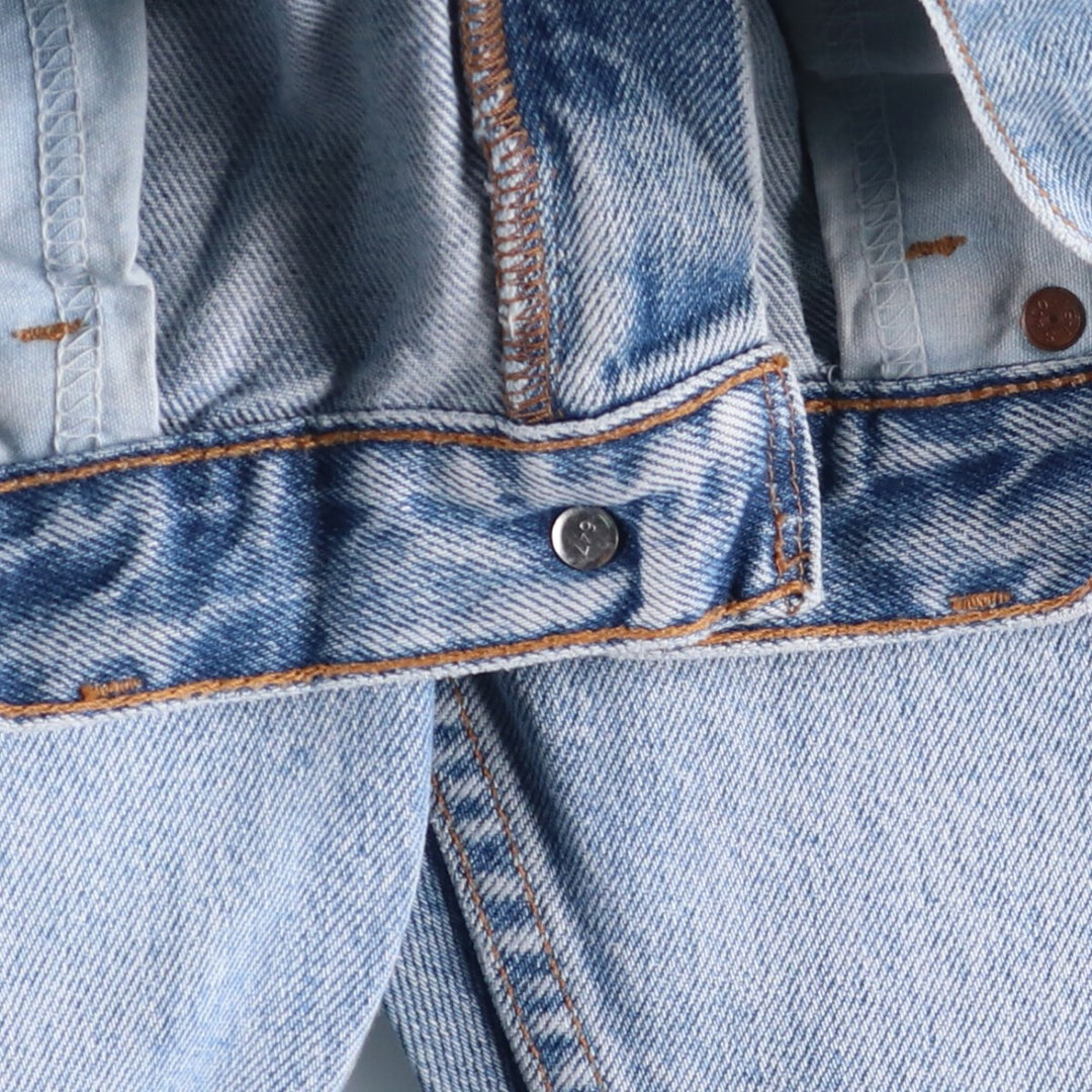 00'S Levi's 505 REGULAR FIT STRAIGHT LEG tapered denim pants for men, size w33 cotton blue type Vintage Second Hand