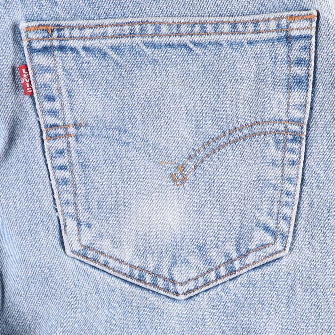 00'S Levi's 505 REGULAR FIT STRAIGHT LEG tapered denim pants for men, size w33 cotton blue type Vintage Second Hand